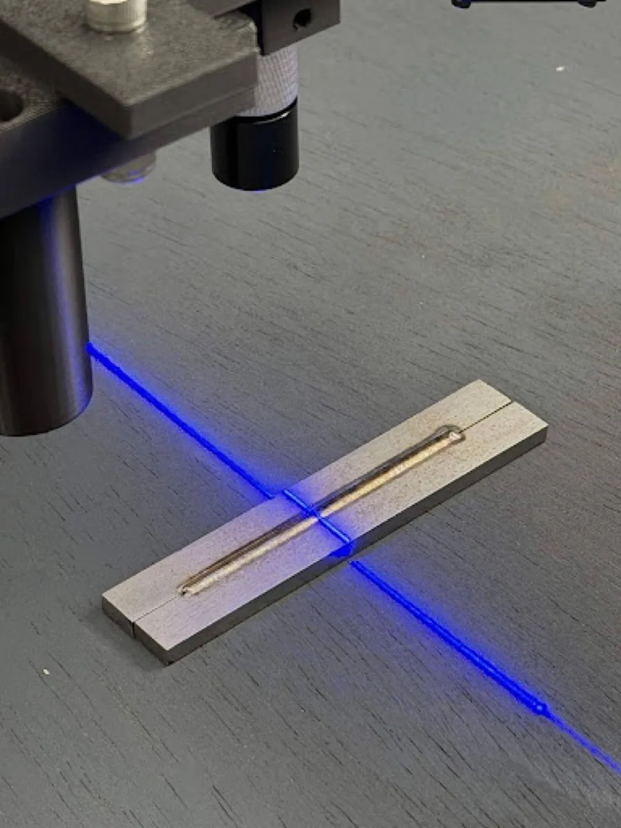 Structured-light scan of a weld coupon